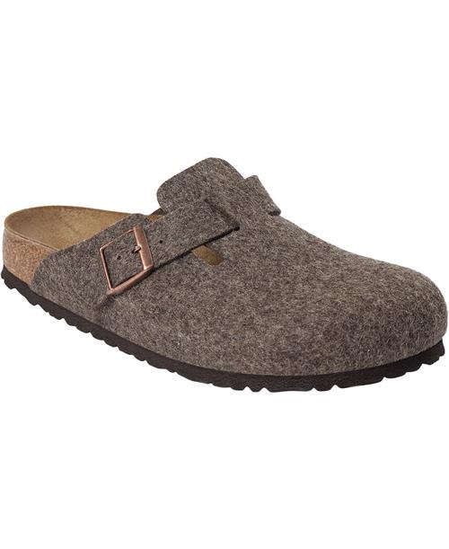 Se Birkenstock Boston FE Cacao Mand Braun Sandaler Str 42 - hos Magasin ved Magasin