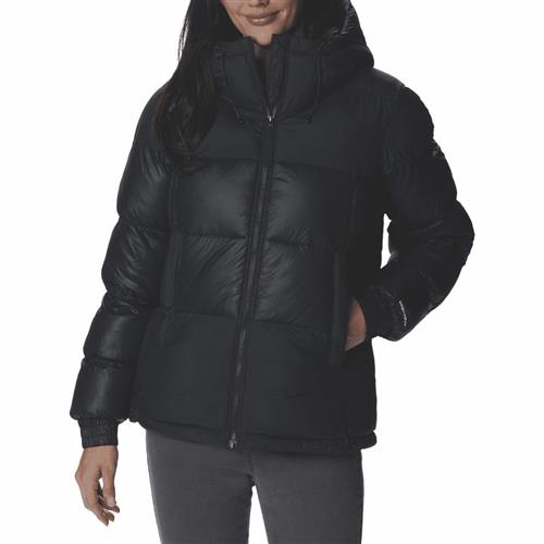 Columbia Pike Lake II Insulated Hooded Puffer Jacket Kvinde Black Dunjakker Str XS - Nylon hos Magasin