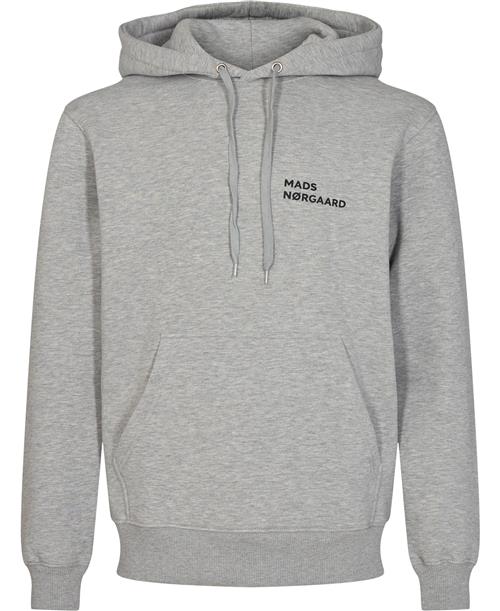 Mads Nørgaard - Copenhagen Standard Hoodie Logo Sweat Mand Grå Melange Hoodies Str XL - hos Magasin