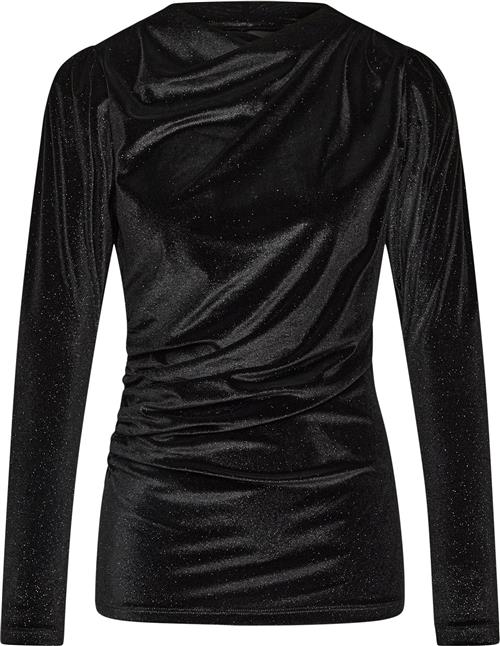 Se Bruuns Bazaar Butterflybbmaggias Blouse Kvinde Black Langærmede Bluser Str XS - Polyester hos Magasin ved Magasin