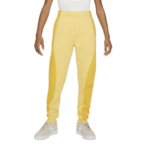 Se Nike French Terry Pants (big Kids Girls) Str 158-170 / XL - Yellow Bukser Bomuld hos Magasin ved Magasin