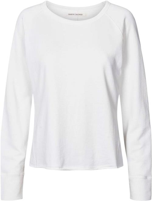 Se Rabens Saloner Light Stretch Long Sleeve top Nemi Kvinde Hvid Langærmede T-shirts Str XS - Bomuld hos Magasin ved Magasin