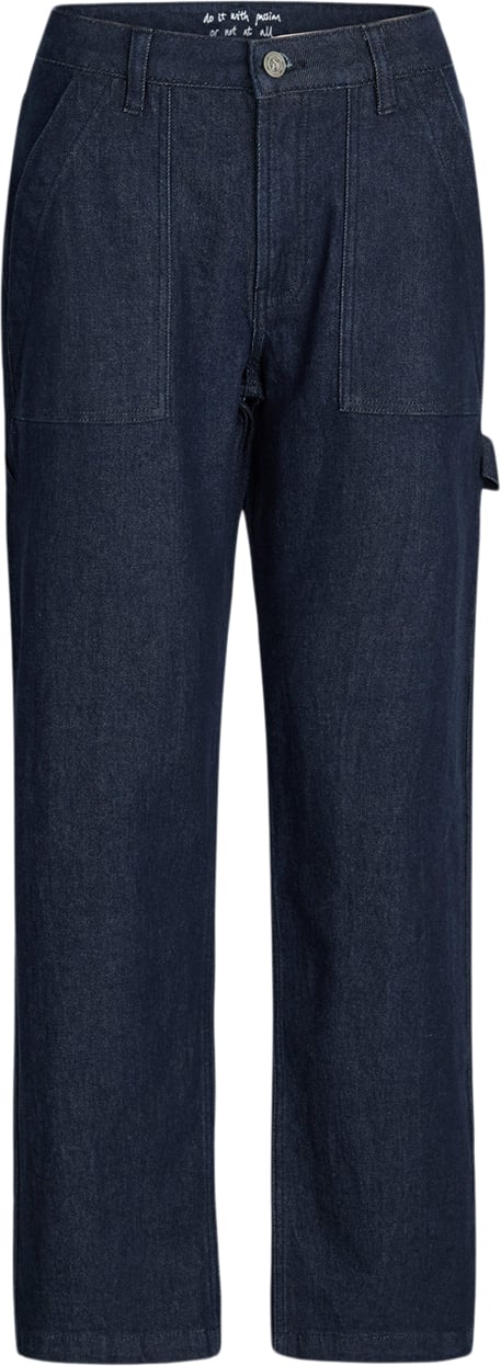 Se SisterS Point Oliseje1 Kvinde Unwashed Blue Cargo Bukser Str XS - Denim hos Magasin ved Magasin