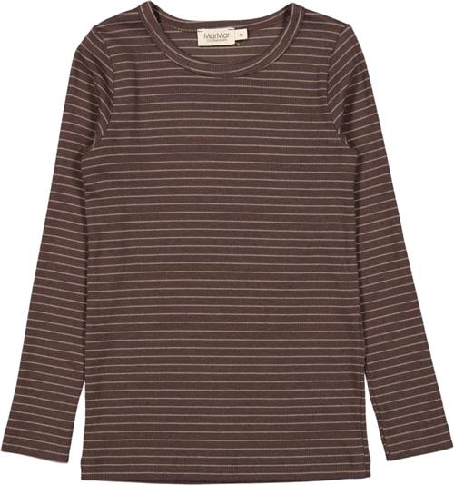 MarMar Copenhagen Tani Str 8Y/128 - Nori Green Stripe Langærmede T-shirts hos Magasin