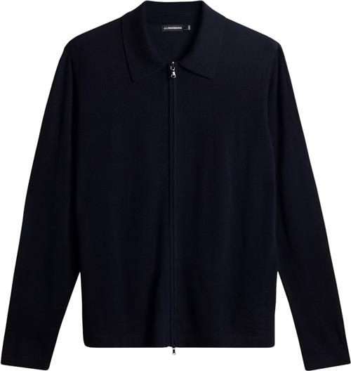 Se J. Lindeberg Kaleb Merino Zip Cardigan Mand 6855 Cardigans Str L Merino - hos Magasin ved Magasin