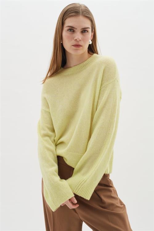 Se InWear Monnaiw Pullover Kvinde Lime Sorbet Sweaters Str XS - hos Magasin ved Magasin