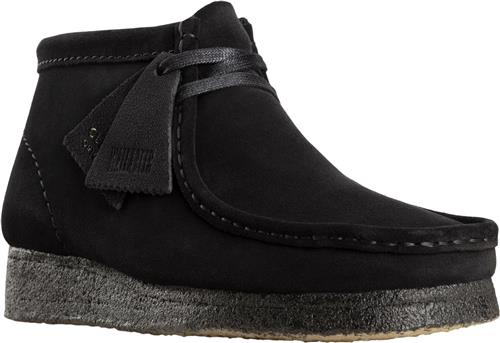 Clarks Originals Wallabee Boot. Black Sde, D, 4 Kvinde Black Suede Ankelstøvler Str 41 - hos Magasin