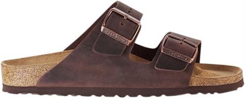 Birkenstock Arizona Leoi Habana Mand Mørkebrun Sandaler Str 40 - hos Magasin