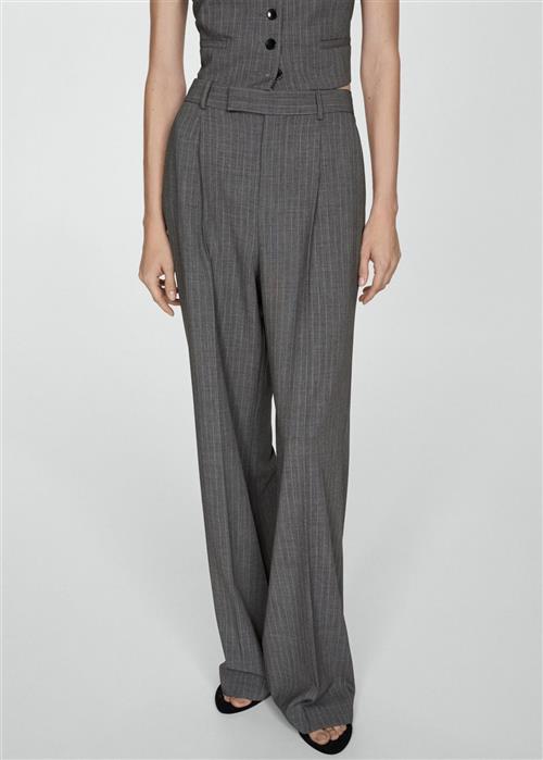 MANGO Pinstripe Suit Trousers Kvinde 92 Bukser Str 42 - hos Magasin