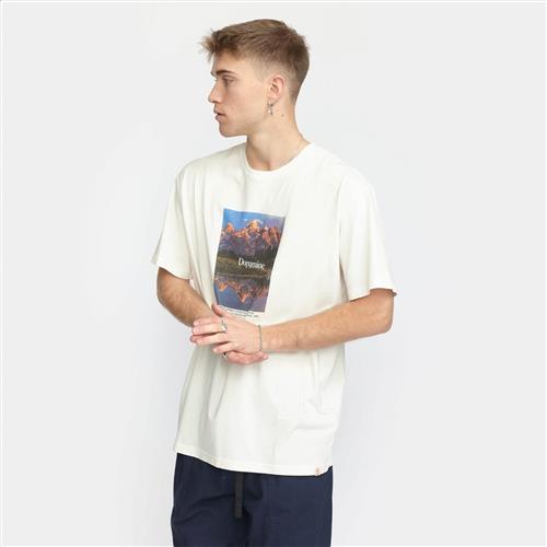 RVLT / Revolution Printed Tshirt Mand Offwhite Kortærmede T-shirts Str L - Bomuld hos Magasin