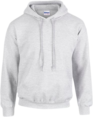 Se Gildan Heavy Blend Adult Hooded Sweatshirt Kvinde Ash (Heather) Hættetrøjer Str L - hos Magasin ved Magasin