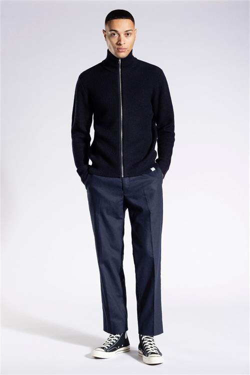 Norse Projects Hagen Cotton Wool Jacket Mand Blå Cardigans Str M - Bomuld hos Magasin