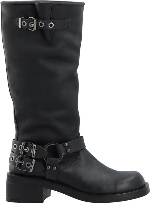 Bianco Biaharper Bikerboot Pull Up Leather Kvinde Black Cowboy & Biker Str 40 - hos Magasin