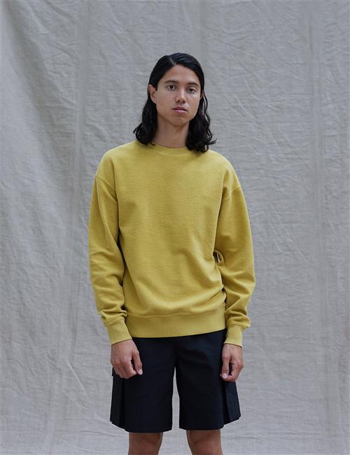 Mads Nørgaard - Copenhagen Reverse Sweat Son Mand Burnished Gold Sweatshirts Str XL - hos Magasin