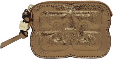 Se Ganni Ganni Bou Compact Zipped Wallet Met ONE SIZE - Punge hos Magasin ved Magasin