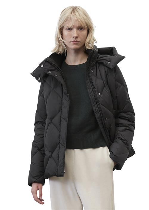 Se Marc O’Polo Jacket, Diamond Quilting, Down Fill Kvinde Black Dunjakker Str 36 - hos Magasin ved Magasin