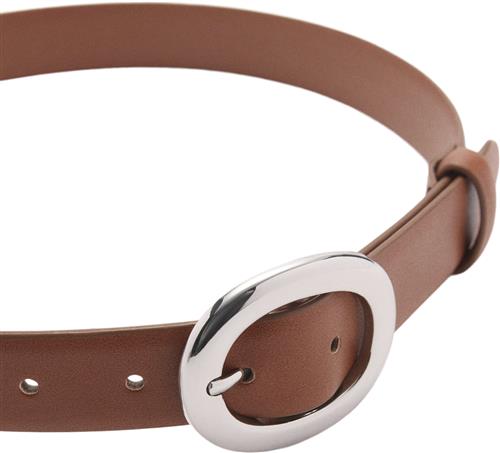 Se MANGO Rounded Buckle Belt S - Bælter hos Magasin ved Magasin