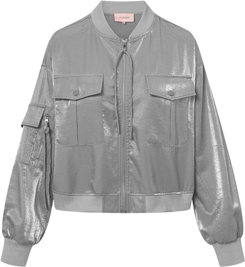 HUNKØN Patrice Jacket Kvinde Silver Overgangsjakker Str L - hos Magasin