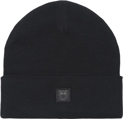 Knowledge Cotton Apparel Double Layer Fine Merino Wool Beanie RWS One size - Huer hos Magasin