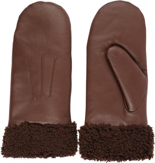 Lovelies Matera Feminine Leather Mittens W/ Curly Shearling S - Vanter hos Magasin