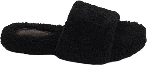 Se Lovelies Y Shan Shearling Open Slippers Kvinde Black Hjemmesko Str 42 - Uld hos Magasin ved Magasin