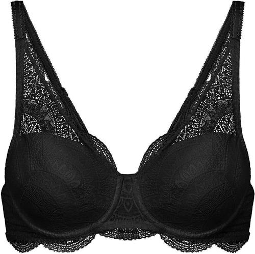 Simone Pérèle Karma 12V 3D Moulded Bra With Triangle Lace Plunge Bh'er Str G75 - hos Magasin