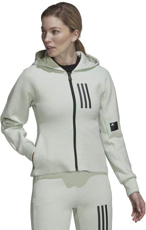 Se adidas Mission Victory Slim Fit Fullzip Hættetrøje M - Hættetrøjer & Sweatshirts hos Magasin ved Magasin