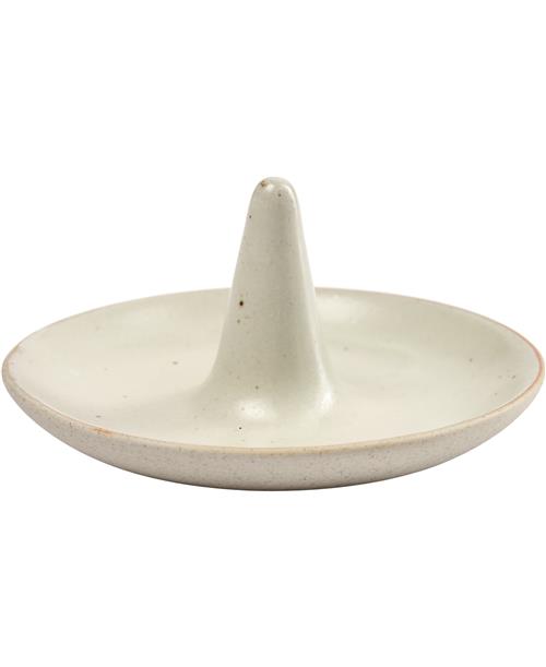 ferm LIVING Ring Cone Off-white Speckle ACCESSORIES - Smykkeopbevaring hos Magasin