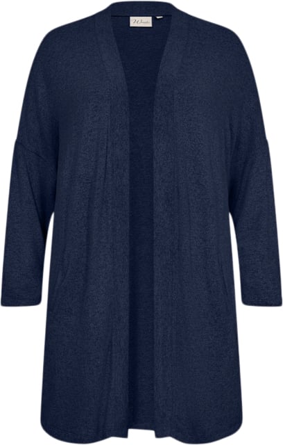 Wasabiconcept Wasimone 3 Kvinde 96799 Blue Iris Melange Cardigans Str 50/52 - Polyester hos Magasin