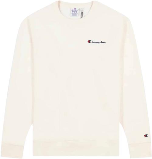 Champion Crewneck Sweatshirt Mand Whisperwhite Sweatshirts Str L - Bomuld hos Magasin