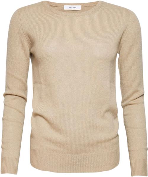 SPARKZ Copenhagen Pure Cashmere Oneck Pullover Kvinde Light Camel Sweaters Str L Cashmere - hos Magasin