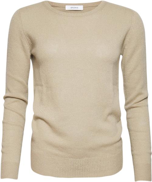 SPARKZ Copenhagen Pure Cashmere Oneck Pullover Kvinde Light Camel Sweaters Str XL Cashmere - hos Magasin