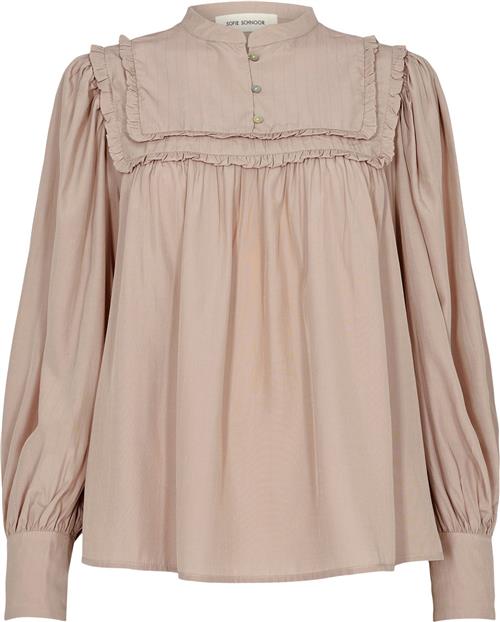 Sofie Schnoor Blouse Kvinde Light Rose Langærmede Bluser Str L - hos Magasin