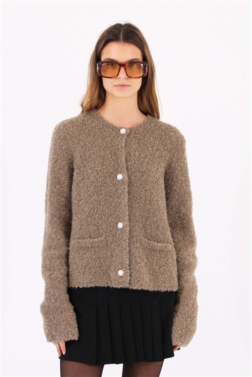 Designers Remix Brielle Jacket Kvinde Praline Sweaters Str S - hos Magasin