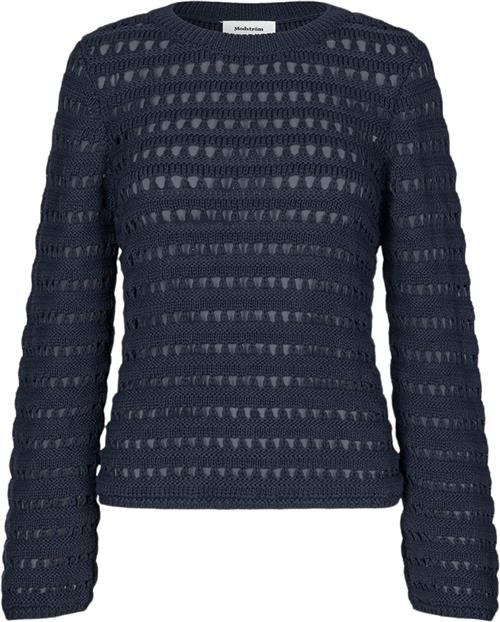 Modström Kolbymd Oneck Kvinde Blå Sweaters Str S - hos Magasin