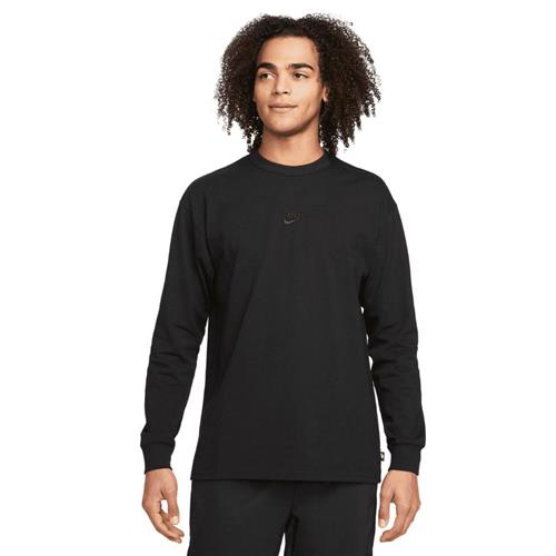 Se Nike Nike Sportswear Premium Essent Mand Black/black Kortærmede T-shirts Str S - Bomuld hos Magasin ved Magasin