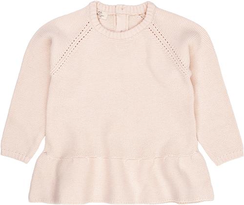 Copenhagen Colors Knitted Pullover W. Frill Str 128 - Soft Pink Strik hos Magasin