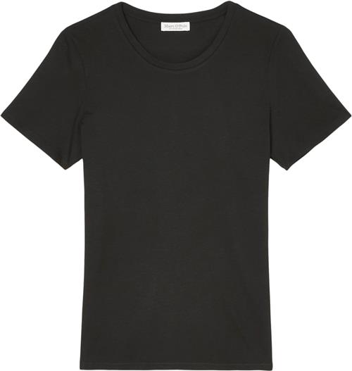 Se Marc O’Polo Tshirt, Short Sleeve, Round Neck Kvinde Black Kortærmede T-shirts Str S - hos Magasin ved Magasin