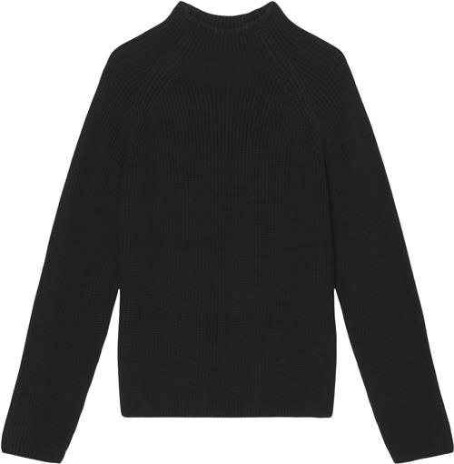 Se Marc O’Polo Pullover, Longsleeve, Standup Coll Kvinde Black Sweaters Str L - hos Magasin ved Magasin