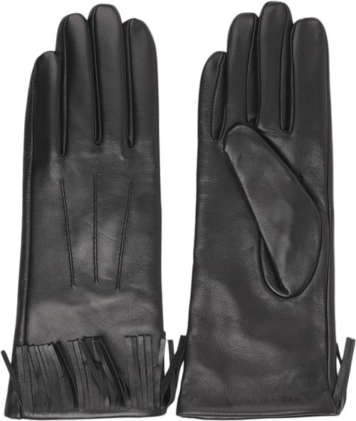 Se Lovelies Pordenone Leather Gloves W/ Fringes AND Cashmere Lining L - Handsker hos Magasin ved Magasin