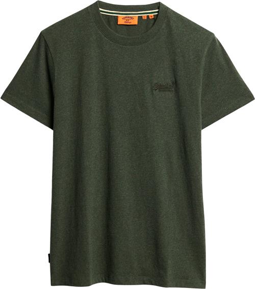 Se Superdry Essential Logo EMB TEE Mand Deep Forest Green Marl Kortærmede T-shirts Str XL - Denim hos Magasin ved Magasin