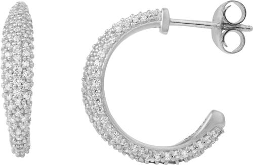 Se ByBiehl Ocean Flow Medium Sparkle Hoop R - Creoler hos Magasin ved Magasin