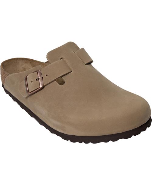 Se Birkenstock Boston Leoi Tabacco Brown Mand Brown Sandaler Str 41 - Læder hos Magasin ved Magasin