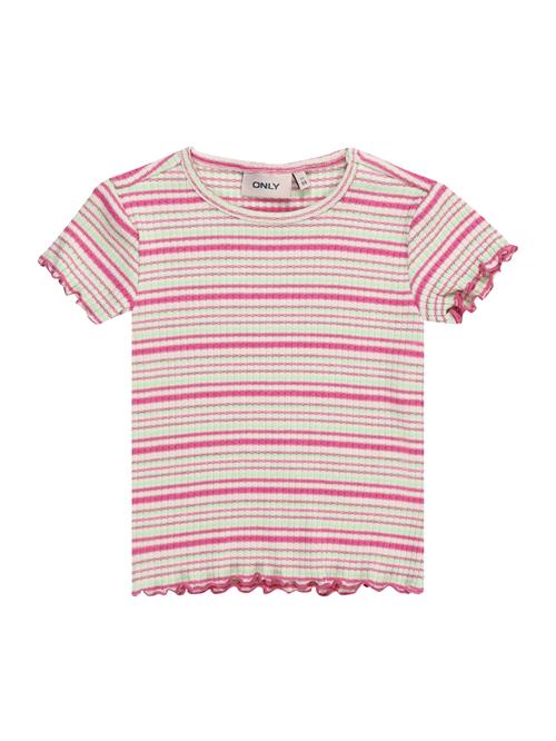 KIDS ONLY Bluser & t-shirts 'BRENDA'  lysegrøn / pink / naturhvid