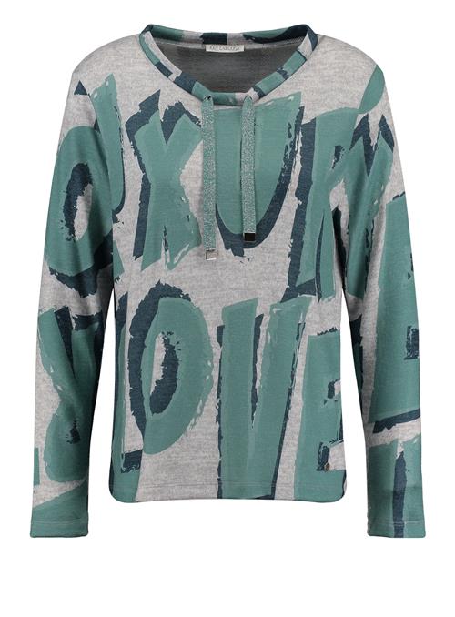 Key Largo Sweatshirt ' LUXURY '  grå / jade