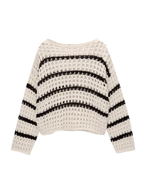 Se Pull&Bear Pullover  pastelgul / sort ved About You