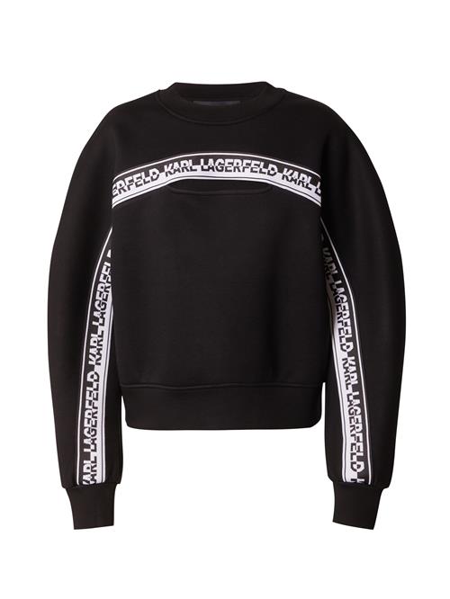 Se Karl Lagerfeld Sweatshirt  sort / hvid ved About You