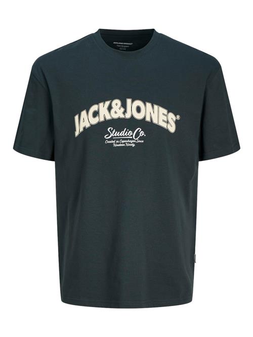 JACK & JONES Bluser & t-shirts 'JORBronx'  gran / hvid / offwhite