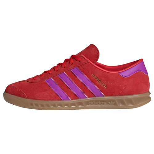 Se ADIDAS ORIGINALS Sneaker low 'Hamburg'  guld / lilla / mørkerød ved About You