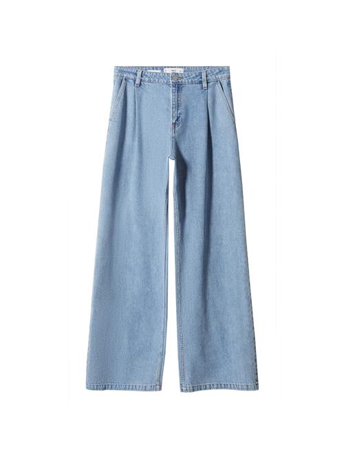 MANGO Jeans med lægfolder 'ARLETITA'  blue denim